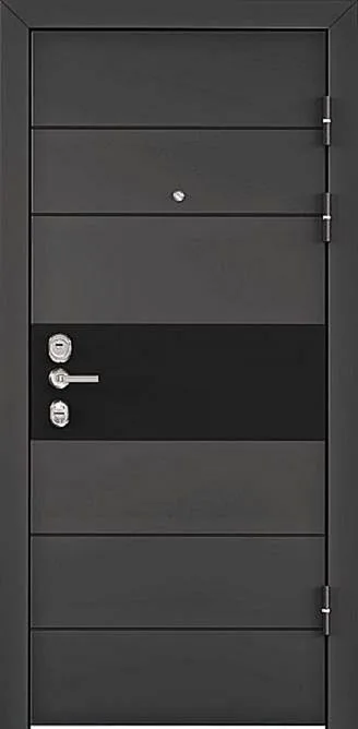 Входная дверь Sirius-12 (Порошковое напыление / МДФ Шпон) - внешняя сторона